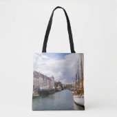 Tote Bag Canal avec bateaux | Copenhague (Devant)