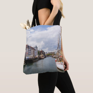 Tote Bag Canal avec bateaux   Copenhague