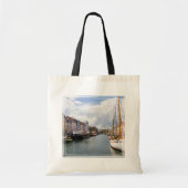 Tote Bag Canal avec bateaux | Copenhague (Devant)