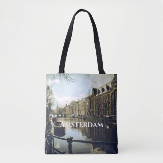 Tote Bag Canal d'Amsterdam (Devant)