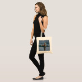 Tote Bag Canard avec le bec ouvert (Devant (modèle))