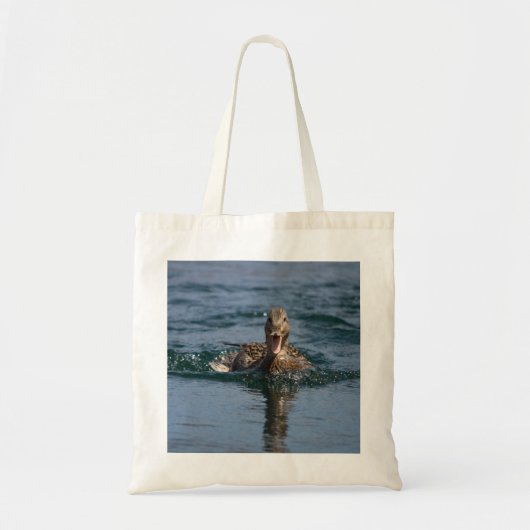 Tote Bag Canard avec le bec ouvert (Devant)
