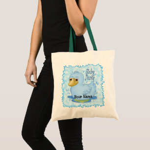 Tote Bag Canard Bébé Bleu