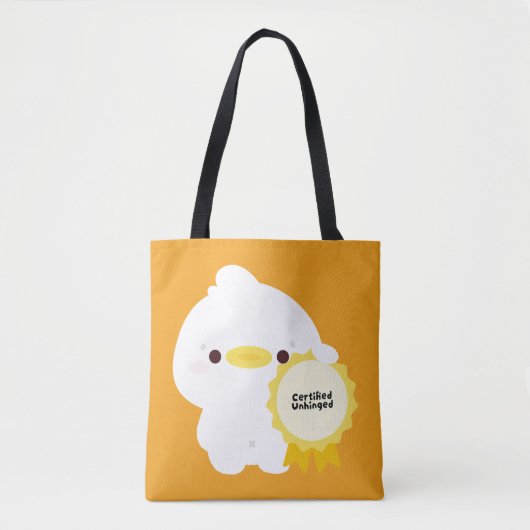 Tote Bag Canard Certifié Déjanté (Devant)