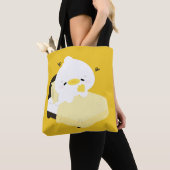 Tote Bag Canard fatigué mignon (De près)
