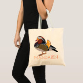 Tote Bag Canard Mandarin Panier d'oiseau (Devant (produit))