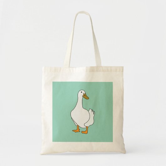 Tote Bag Canard Oiseau Canard Blanc (Devant)