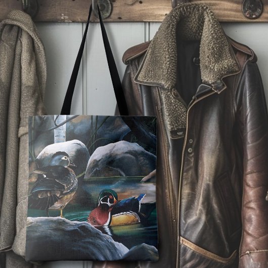 Tote Bag Canards branchés Étang de nidification Nature Faun