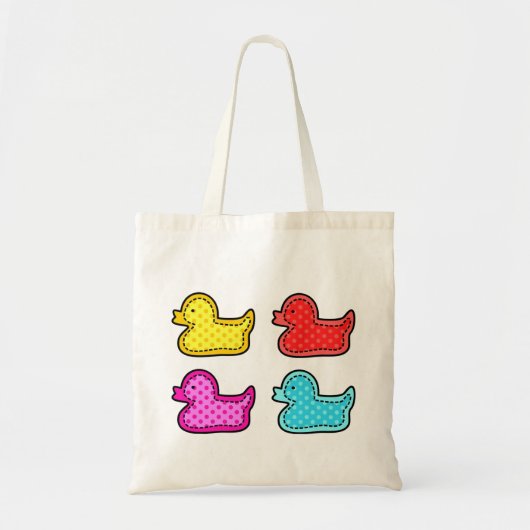 Tote Bag Canards colorés mignons (Devant)