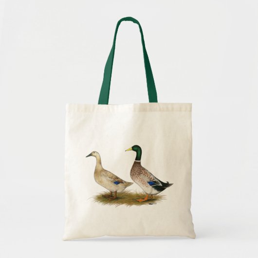 Tote Bag Canards : Harlequin argenté de Gallois (Devant)