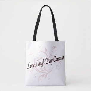 Tote Bag Canasta de jeu de rire d'amour