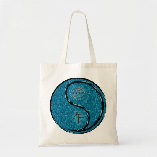 Tote Bag Cancer & Cheval d'eau (Devant)