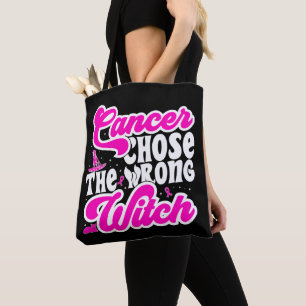 Tote Bag Cancer Choisir La Mauvaise Sorcière Cancer Du Sein