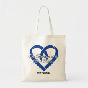 Tote Bag Cancer Colorectal Ruban Bleu de Sensibilisation à