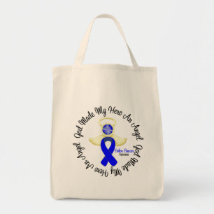 Tote Bag Cancer du côlon Dieu a fait de mon héros un ange
