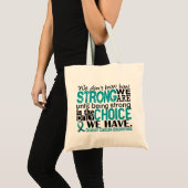 Tote Bag Cancer ovarien comme nous forts sommes (Devant (produit))