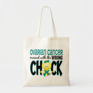 Tote Bag Cancer ovarien sali avec le poussin faux