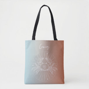 Tote Bag Cancer zodiaque horoscope étoile signe dégradé
