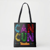 Tote Bag Cancun Mexico Group Vacances aventure (Devant)