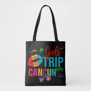 Tote Bag Cancun Mexique Girls Trip Colorful Vacances