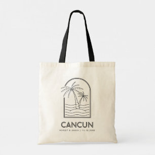 Tote Bag Cancun Mexique Mariage Week-end Destination Mariag
