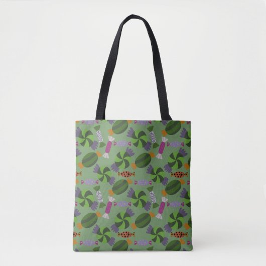 Tote Bag Candy pattern | Lollies | lollipop 27 (Devant)