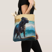Tote Bag Cane Corso Beach Surf Peinture (De près)