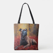 Tote Bag Cane Corso en automne Feuilles automne Inspire (Dos)