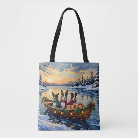 Tote Bag Cane Corso Noël Bateau Vacances (Devant)