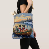 Tote Bag Cane Corso Noël Bateau Vacances (De près)
