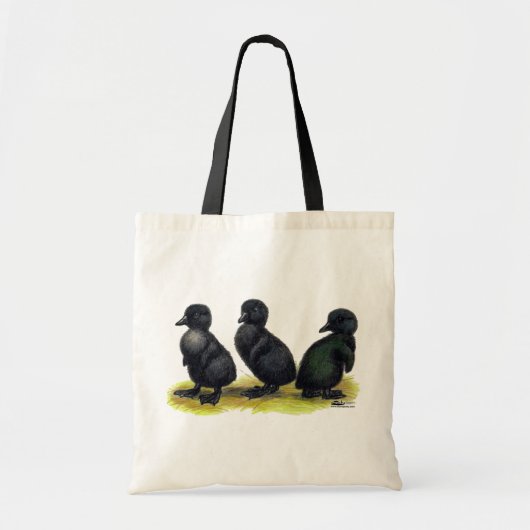 Tote Bag Canetons Black Cayuga (Devant)