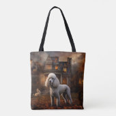 Tote Bag Caniche Halloween Épouvantable (Dos)