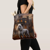 Tote Bag Caniche Halloween Épouvantable (De près)