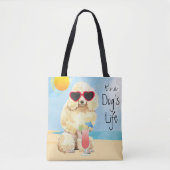 Tote Bag Caniche miniature d'été (Devant)