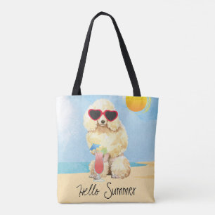 Tote Bag Caniche miniature d'été