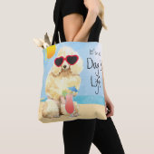 Tote Bag Caniche miniature d'été (De près)