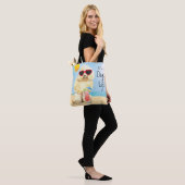 Tote Bag Caniche miniature d'été (Sur le modèle)