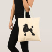 Tote Bag Caniche noir (Devant (produit))