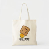Tote Bag Canons Mistletoe Drôle Toast Missile (Devant)