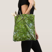 Tote Bag Canopée du printemps Feuille Green Nature Scene (De près)