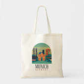 Tote Bag Canvas Allemagne Munich (Devant)
