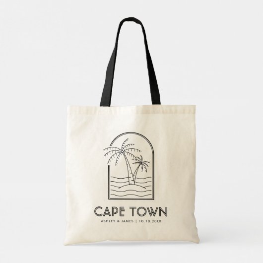 Tote Bag Cap Mariage Week-end Destination Mariage (Dos)