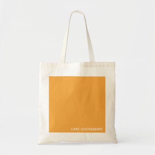 Tote Bag Cape Gooseberry yellow color name (Devant)