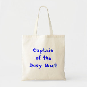 Tote Bag Capitaine du bateau occupé Citation Enfant