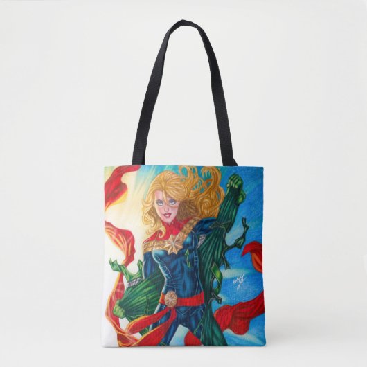 Tote Bag Capitaine Marvel ~ Carol Danvers (Devant)