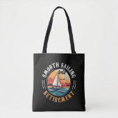 Tote Bag Capitaine navigation tranquille en retraite (Devant)