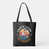 Tote Bag Capitaine navigation tranquille en retraite (Dos)