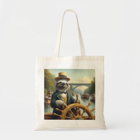 Tote Bag Capitaine Sloth Riverboat (Devant)