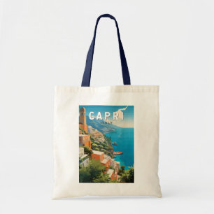 Tote Bag Capri Italie Travel Art Vintage
