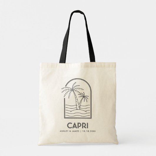 Tote Bag Capri Mariage Week-end Destination Mariage (Dos)